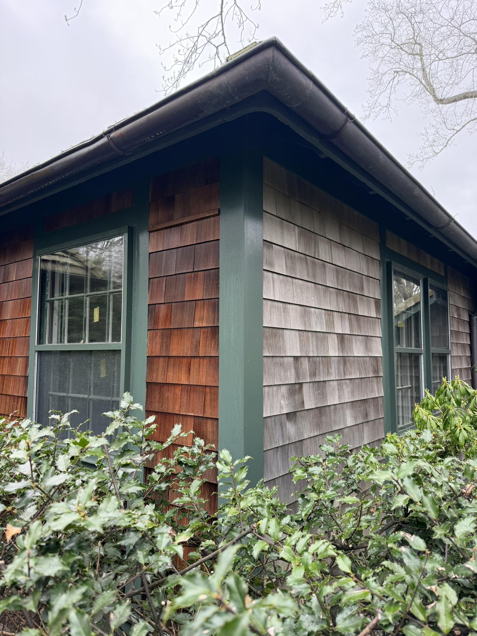 Superior Shine Softwash before and after exterior wash Rhode Island